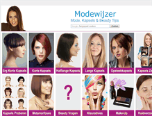 Tablet Screenshot of modewijzer.com